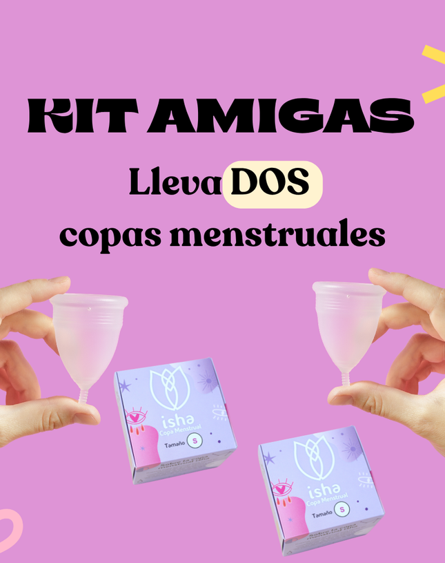 Kit Copa Menstrual Isha x 2 unidades