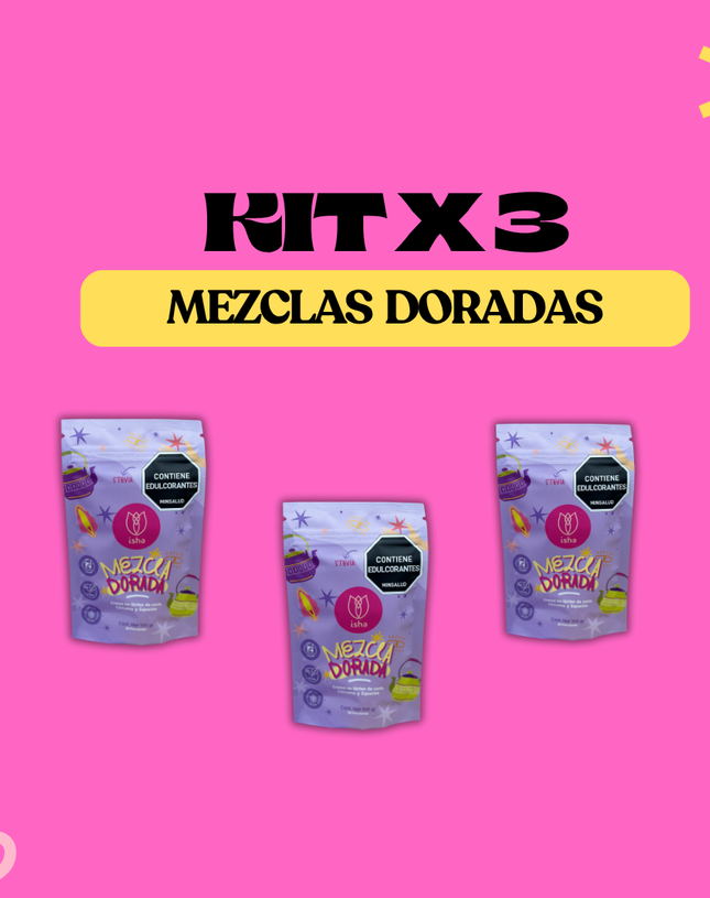 Kit Mezcla dorada x 3