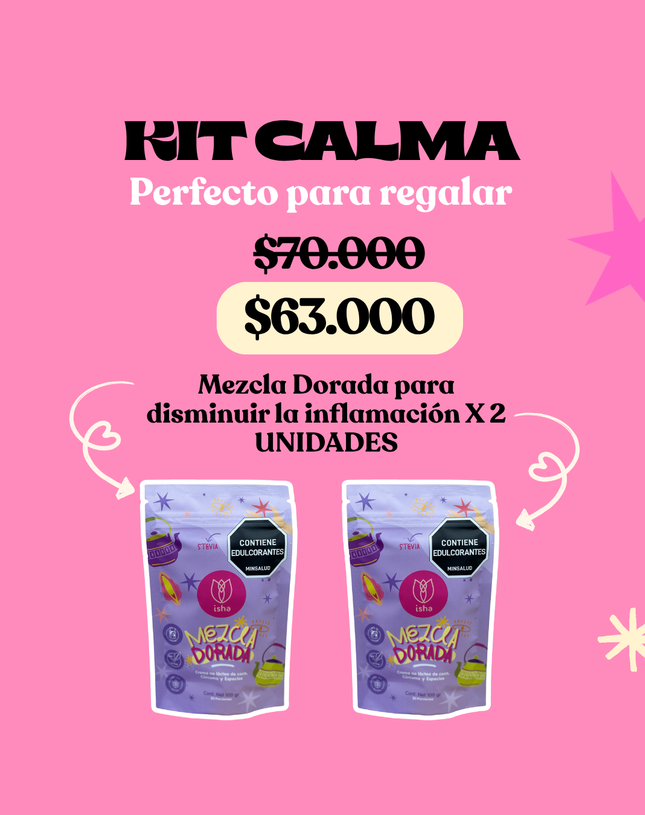 KIT CALMA: MEZCLA DORADA X 2 UNIDADES