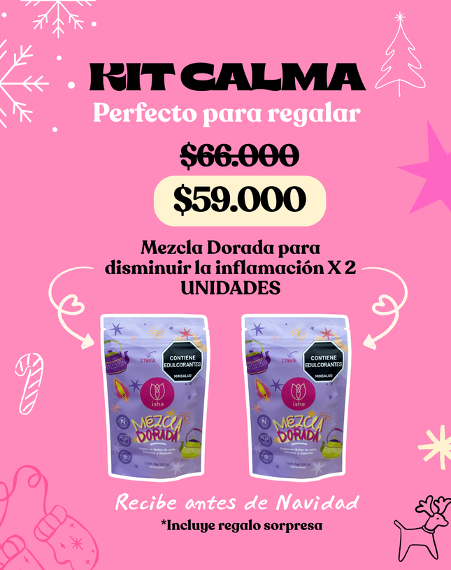 KIT CALMA: MEZCLA DORADA X 2 UNIDADES