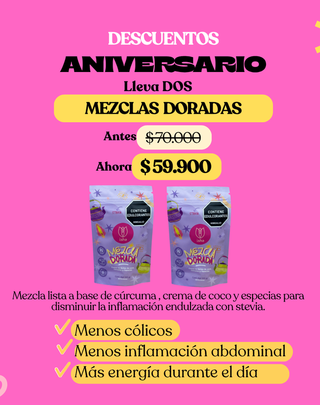KIT CALMA: MEZCLA DORADA X 2 UNIDADES