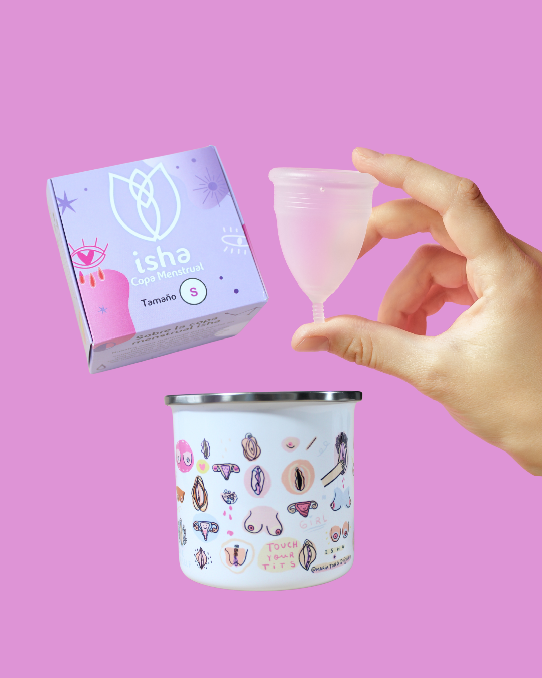 KIT COPA MENSTRUAL + OLLA LOVE YOURSELF